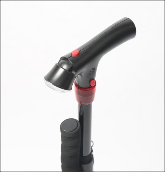 Zweihändiger Gehstock mit LED Licht und Sirene